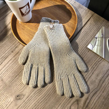 Guantes de Mujer - Dedos Completos y Diseño de Canalé