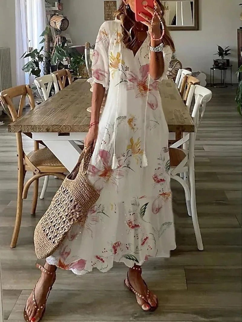 Vestito Stampato e Fluido per Donna