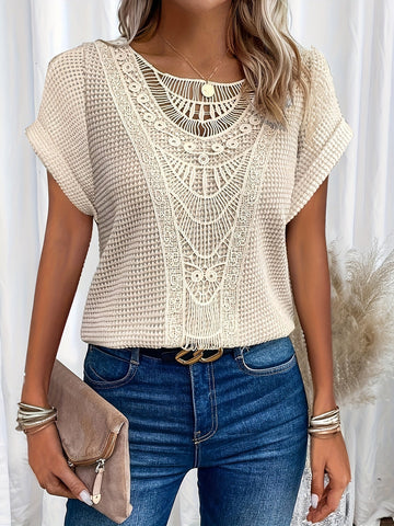 Blusa Lavorata a Maglia per Donna