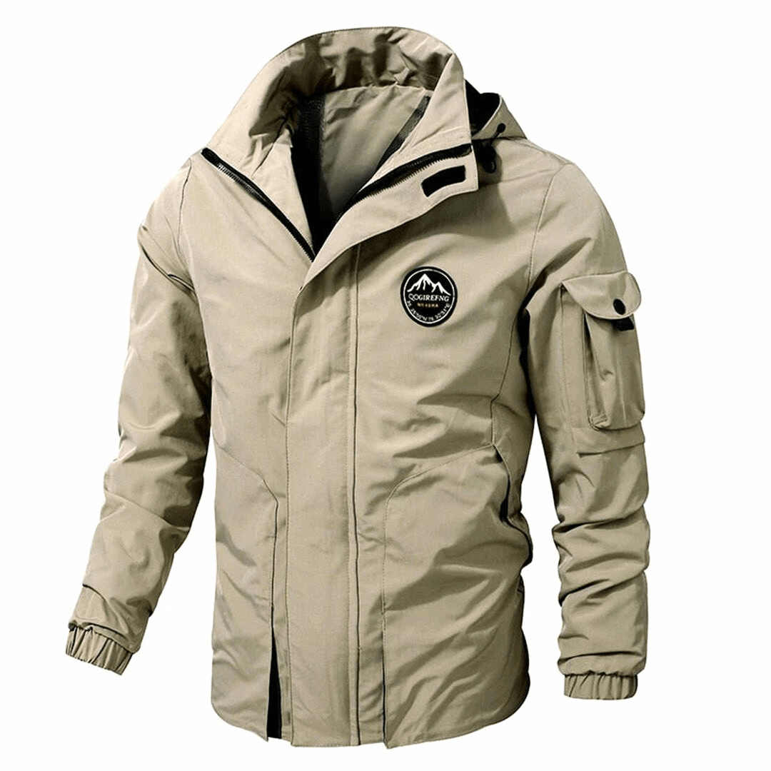 Chaqueta de Invierno para Hombre – con Capucha y Bolsillo en la Manga