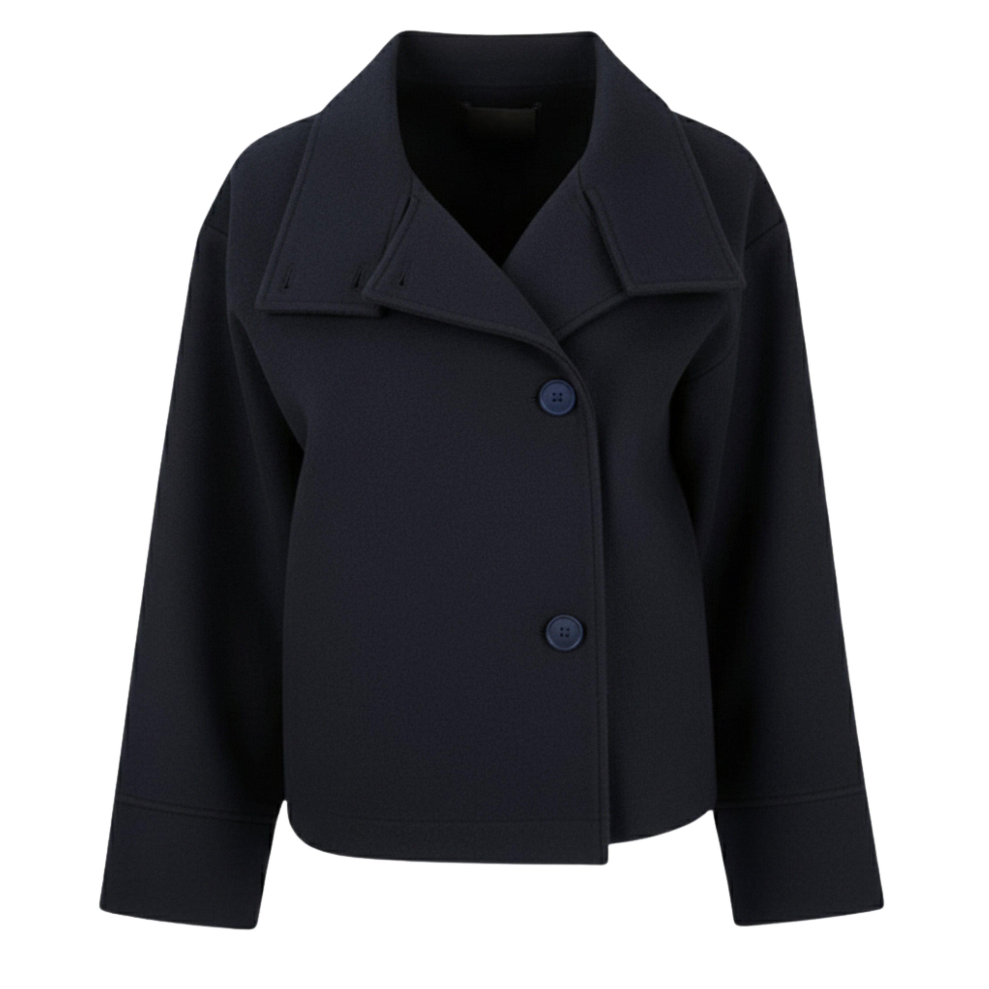 Giacca da Donna - Con Bottoni Asimmetrici e Collo Alto