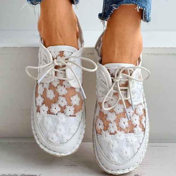 Scarpe Ortopediche con Design Floreale per Donna | Rosa